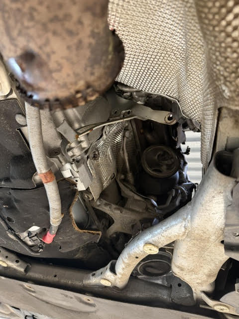 Remove the Factory Catalytic Converter from the Mounting Bracket