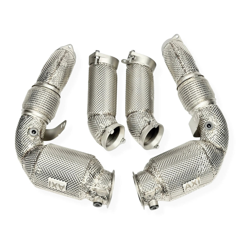 BMW M5 G90 / G99 200-cell Downpipes with Heat Shield