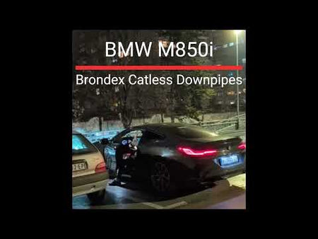 bmw m850i downpipes brondex exhaust